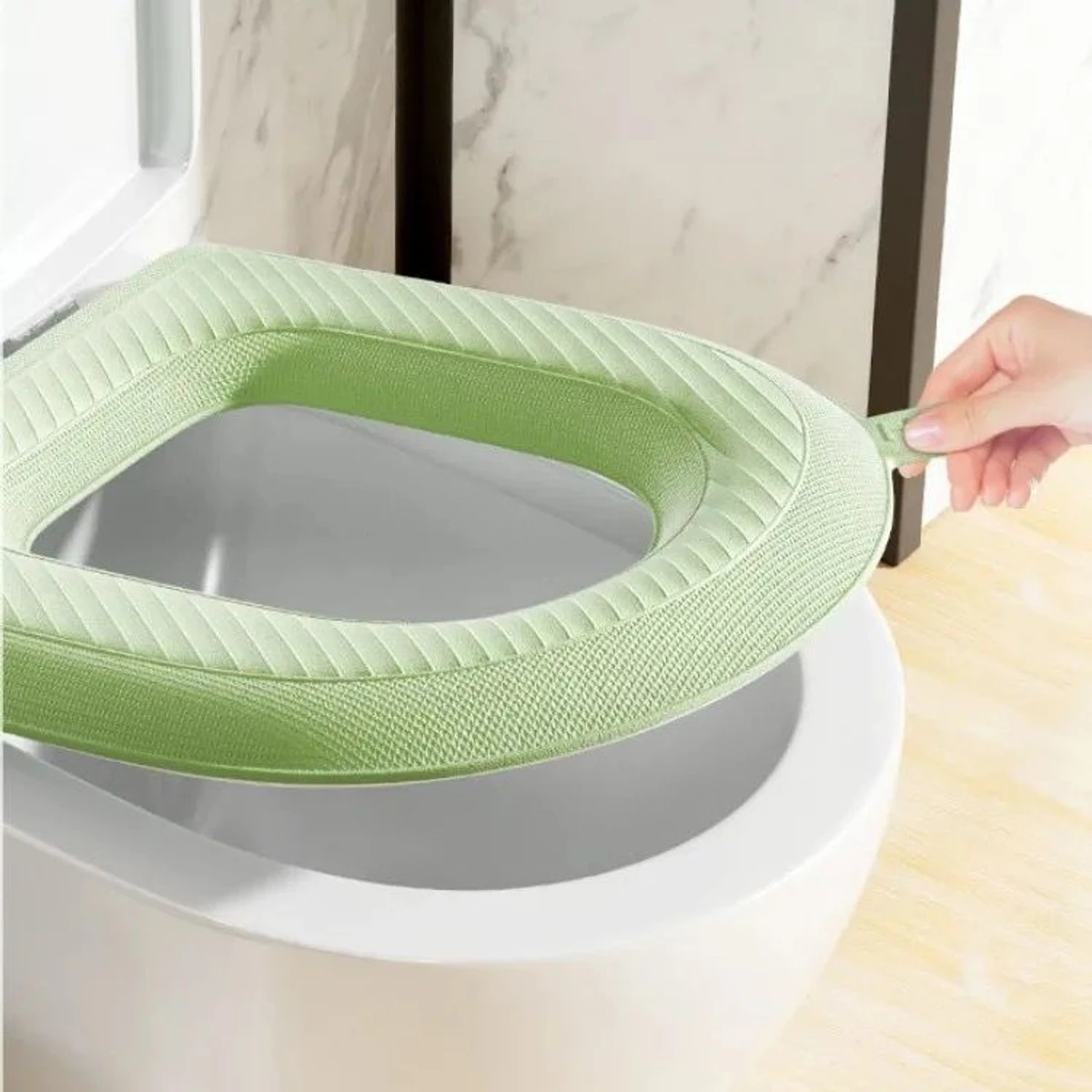 Waterproof And Washable Toilet Seat Cover - Image 3