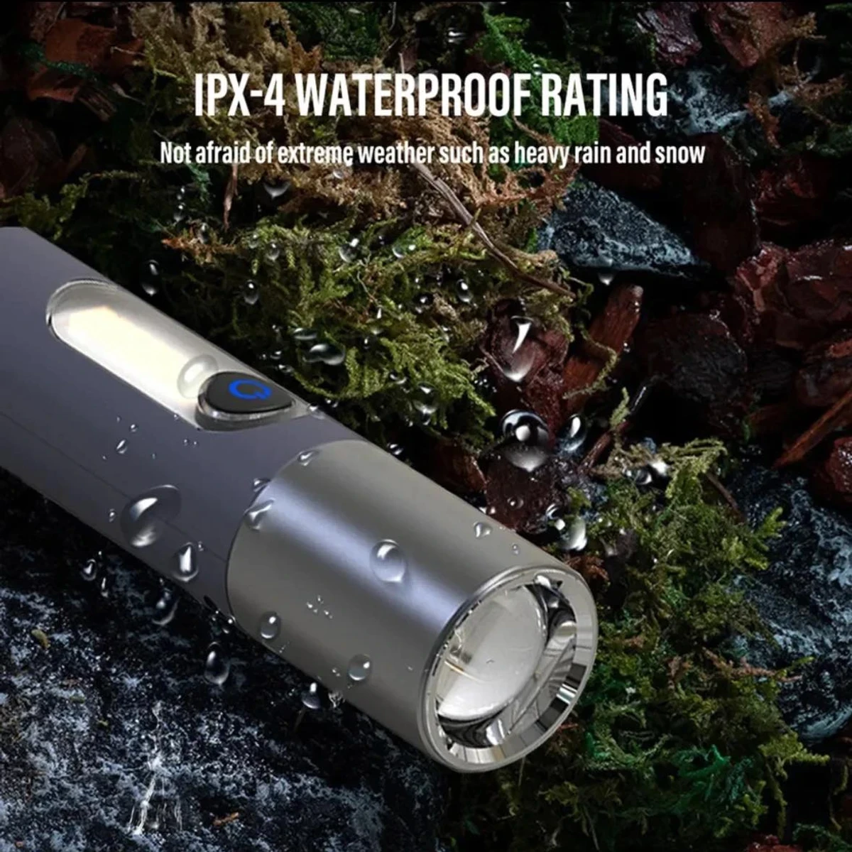 USB Rechargeable Multifunctional LED Flashlight - Image 5